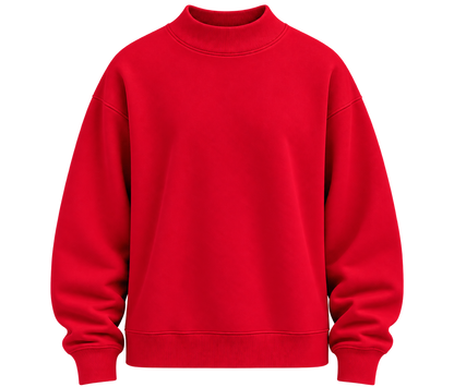 Women's Core Fleece Mock Neck in True Red – front