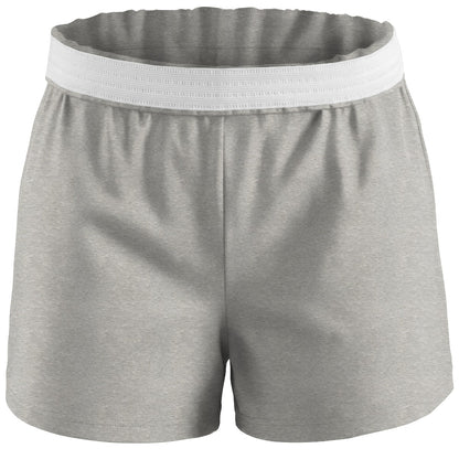 Women's Essential Spirit Short in Oxford Heather – front