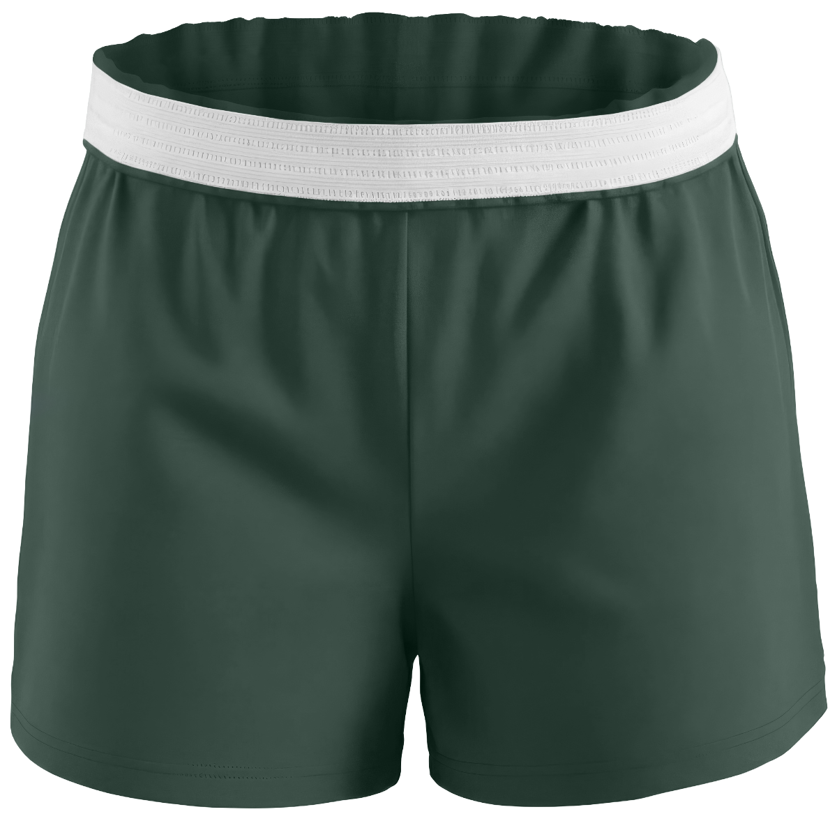 Women's Essential Spirit Short in Dark Green – front