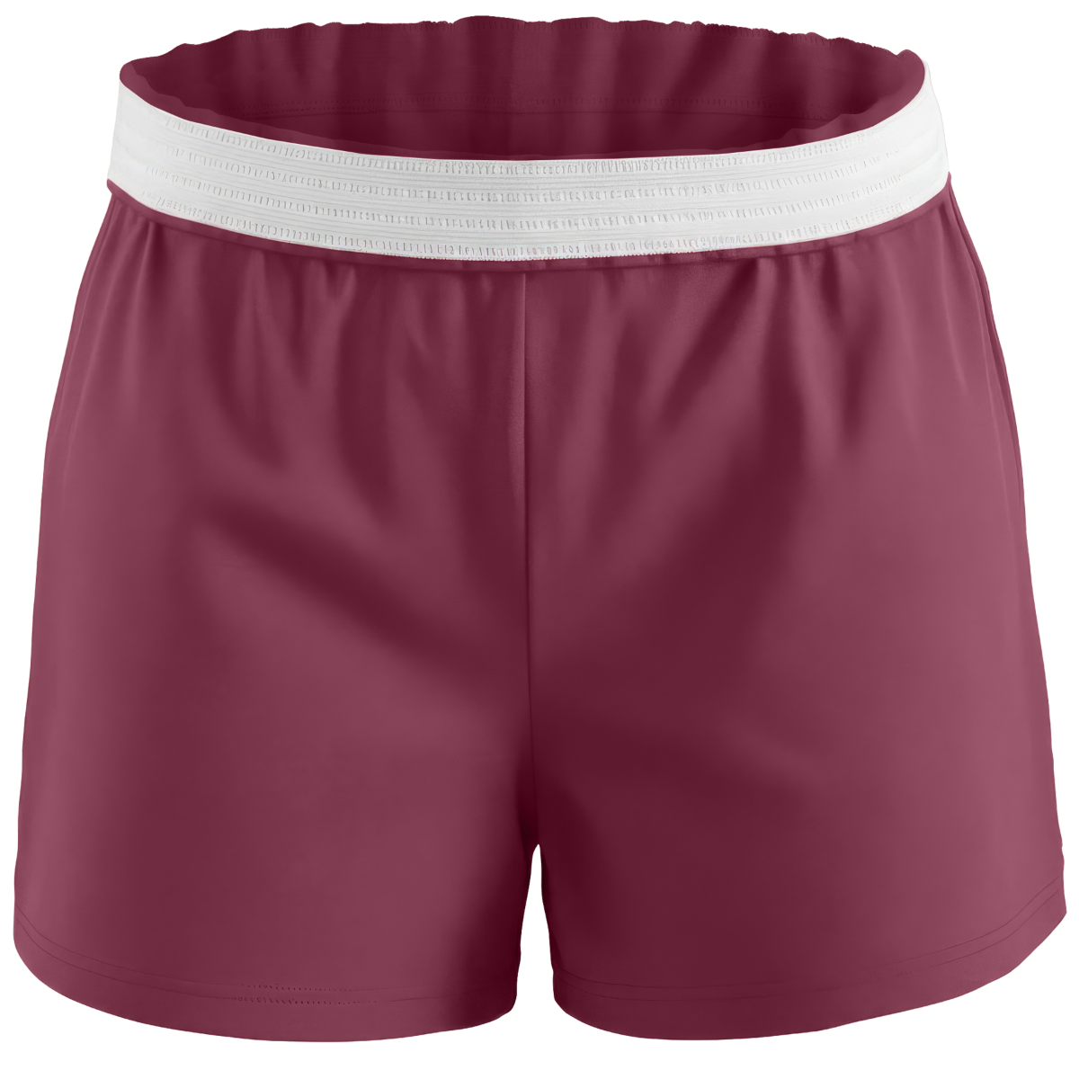 Women's Essential Spirit Short in Maroon – front