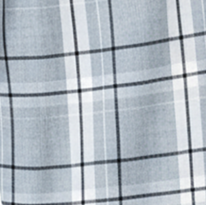 Women's Cuff Flannel Pant in Oxford Carnegie Plaid – flat