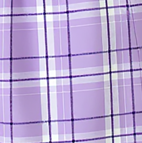 Women's Cuff Flannel Pant in Lavender Carnegie Plaid – flat