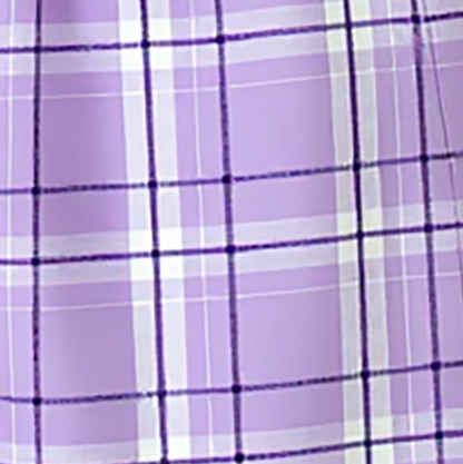 Women's Cuff Flannel Pant in Lavender Carnegie Plaid – flat