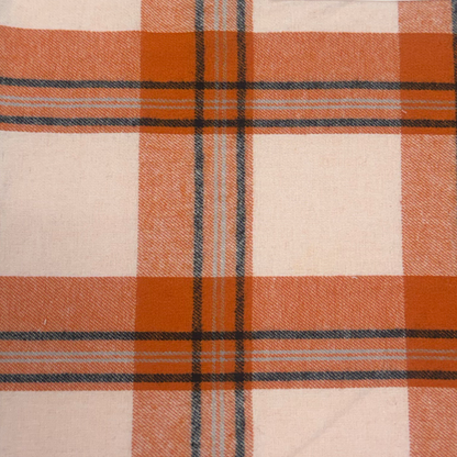 Women's Cuff Flannel Pant in Orange Harvest McIntosh Plaid – color swatch