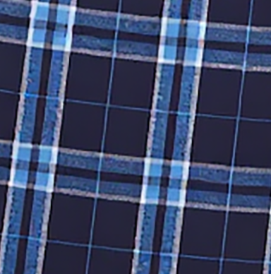 Women's Cuff Flannel Pant in Navy/Columbia Plaid – flat