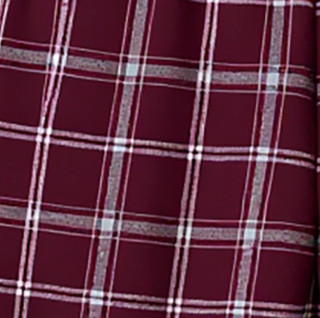 Women's Cuff Flannel Pant in Varsity Maroon/Oxford – flat