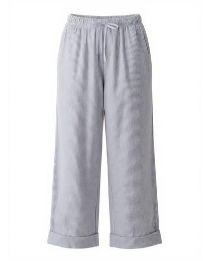 Women's Seersucker Pant in Oxford/White Stripe – front