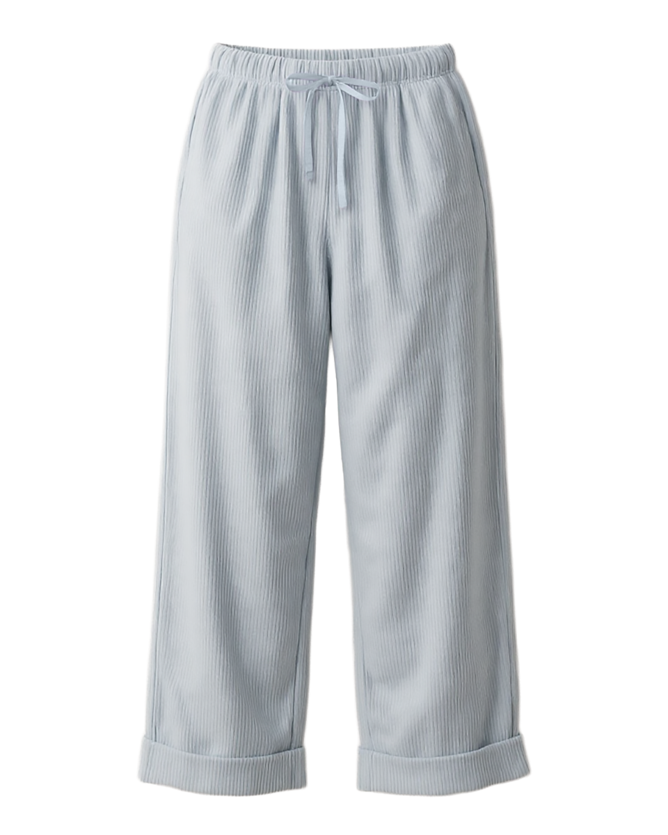 Women's Seersucker Pant in Sky Blue – front