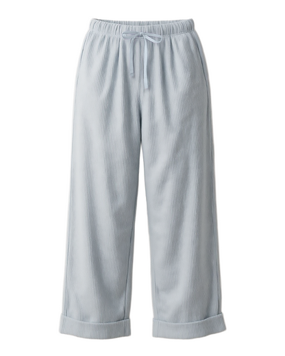 Women's Seersucker Pant in Sky Blue – front