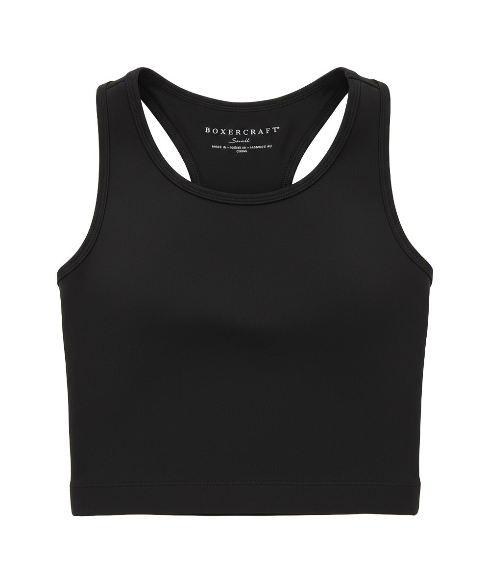Kids' Zen Sport Tank in Black – front