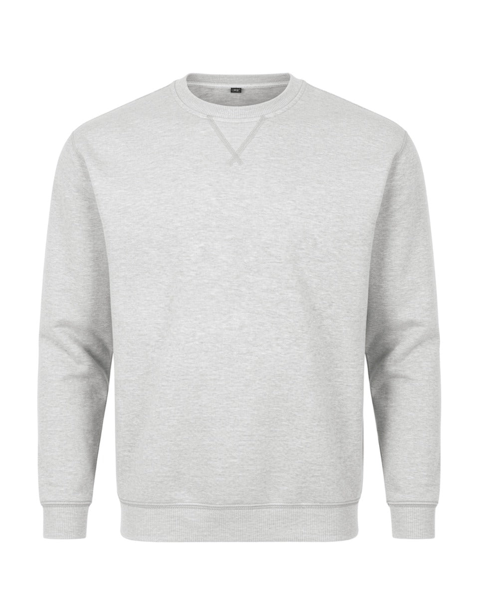 Kids' Core Fleece Crew in Ash Heather – front