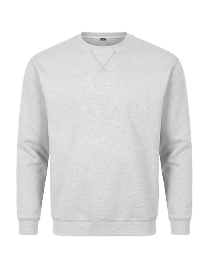 Kids' Core Fleece Crew in Ash Heather – front