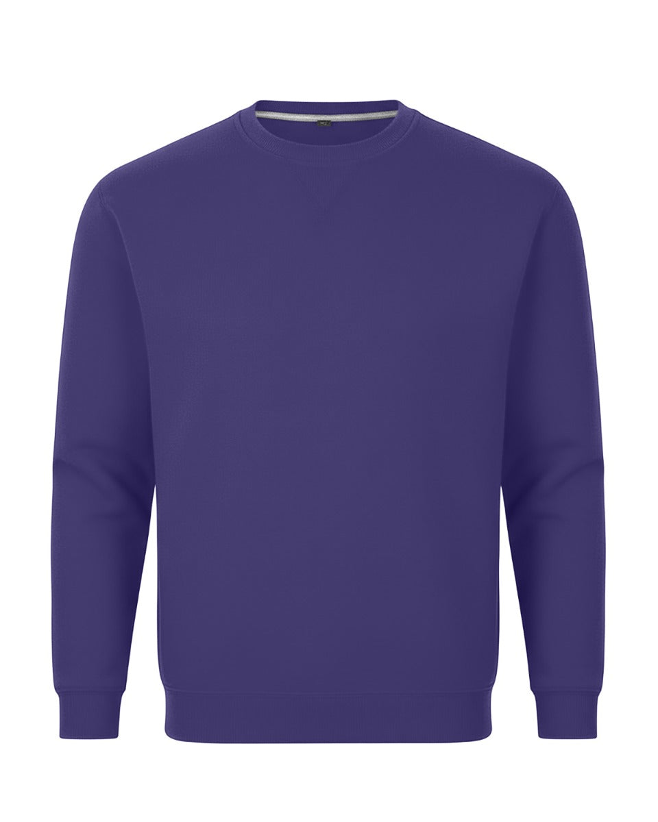Kids' Core Fleece Crew in Purple – front