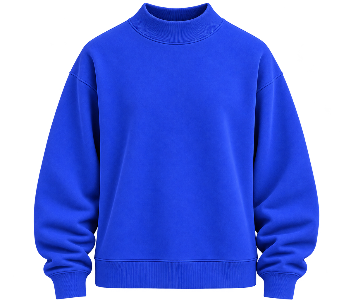 Kids' Core Fleece Mock Neck in Electric Royal – front