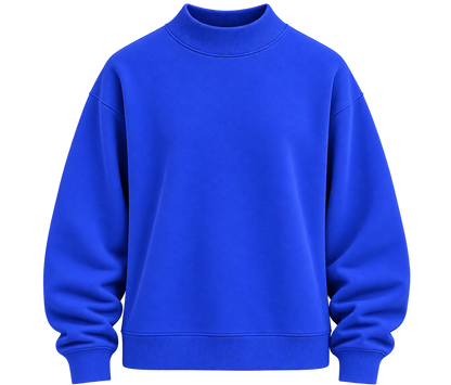 Kids' Core Fleece Mock Neck in Electric Royal – front