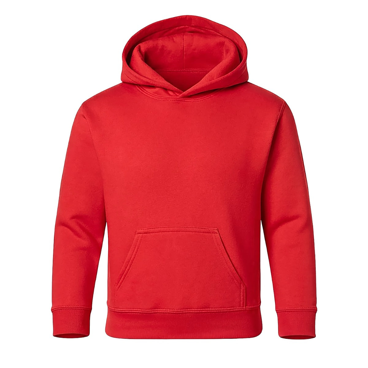 Kids' Core Fleece Hoodie in True Red – front