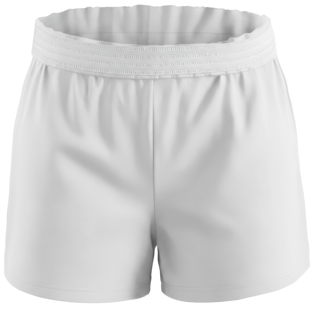 Boxercraft BY6504 Girls Essential Spirit Shorts - White - Ghost Front | White