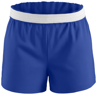 Boxercraft BY6504 Girls Essential Spirit Shorts - Electric Royal - Ghost Front | Electric Royal