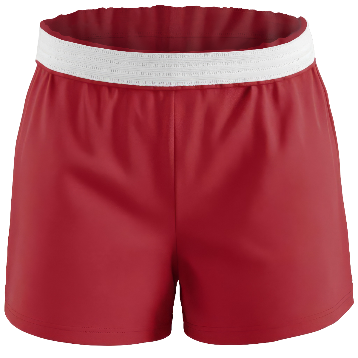 Boxercraft BY6504 Girls Essential Spirit Shorts - True Red - Ghost Front | True Red