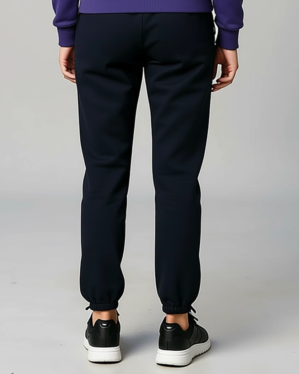 Kids' Core Fleece Pant in Black – model back