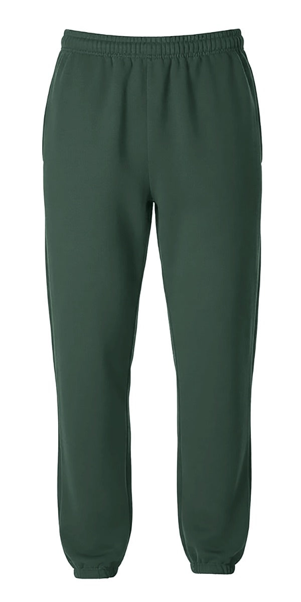 Kids' Core Fleece Pant in Dark Green – front