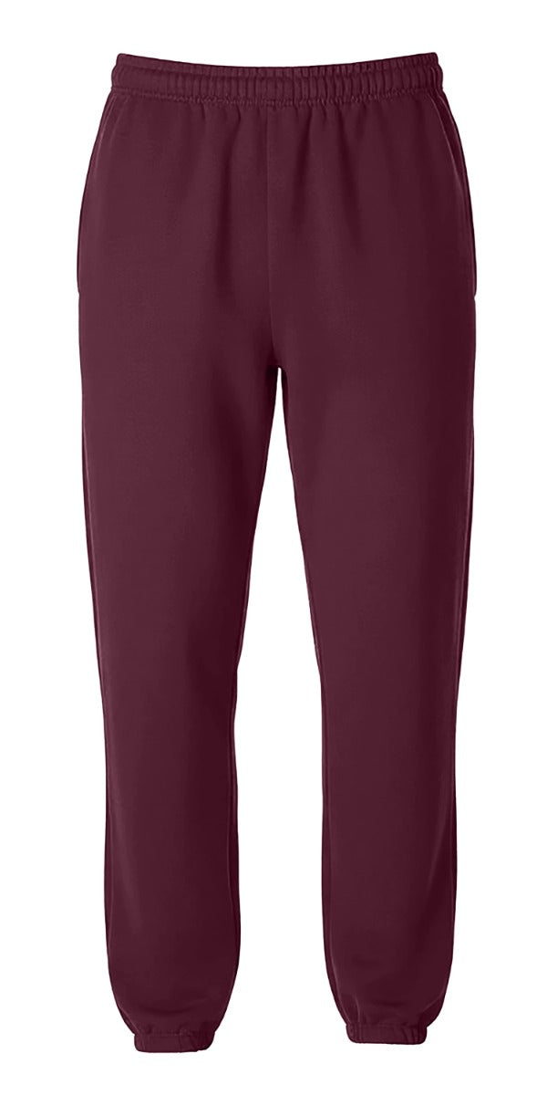 Kids' Core Fleece Pant in Maroon – front