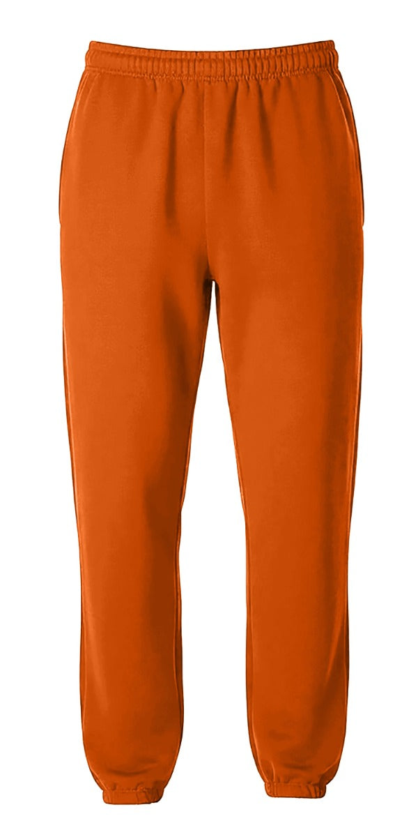Kids' Core Fleece Pant in Orange – front