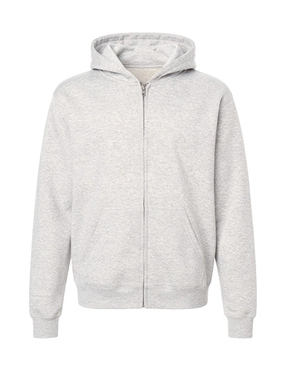 Kids' Core Fleece Full Zip in Ash Heather – front