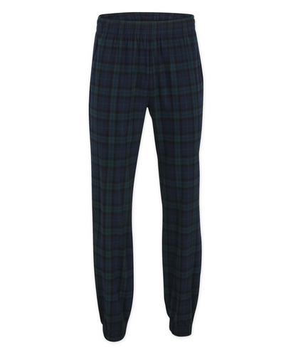 Boxercraft BM6625 Men's Flannel Jogger Pants - Scottish Tartan - Ghost Front | Scottish Tartan