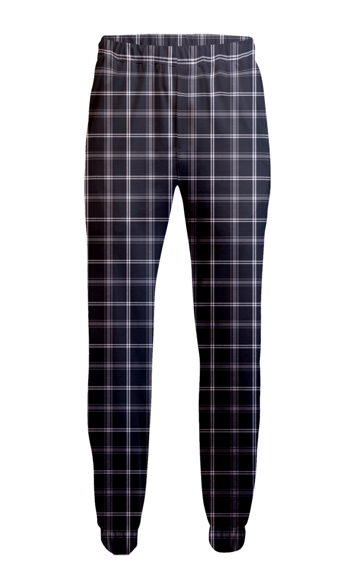 Boxercraft BM6625 Men's Flannel Jogger Pants - Varsity Black/Oxford - Ghost Front | Varsity Black/Oxford